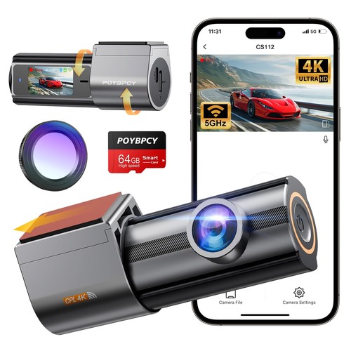 Dash cam front - front, built-in