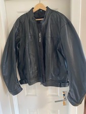 Richa Black Leather Motorcycle