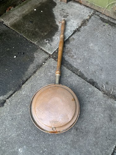 Antique vintage copper bed pan