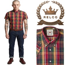 Relco Mens Green Red Short