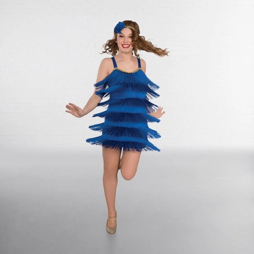 Royal blue sequin trimmed - blue,