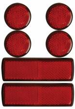 Motorcycle Rear Reflector Set Red Light Bike Reflector Car Reflector Disk