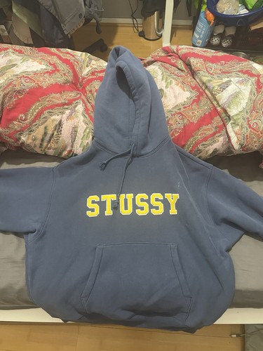 Stussy felt appliqué hoodie - stussy,