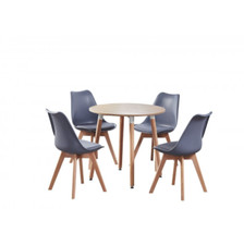 80CM Round Dining Table and 4