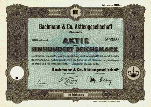 Bachmann ag 1941 - &,