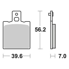 PAIR OF BRAKE PADS 519LS 519