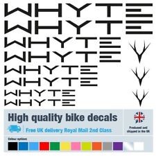 Whyte new bike labels / decals