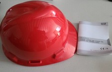 Safety Hard Hat MSA Red Helmet