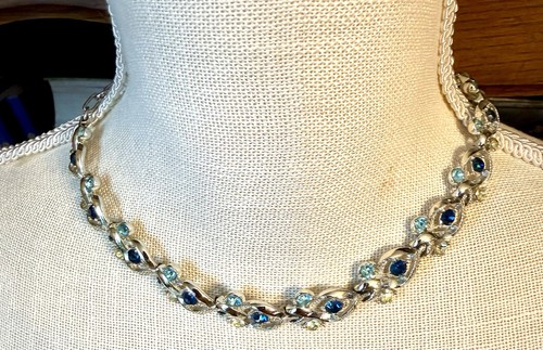 Vintage coro signed blue aqua - vintage,