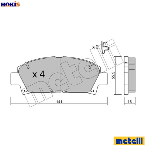 Brake pad set disc - pad,