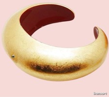 Gold-plated metal bangle