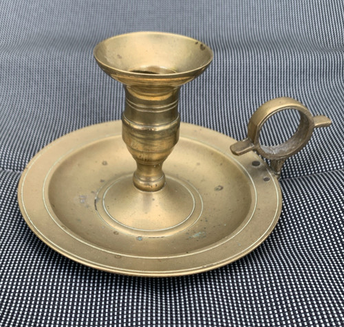 Vintage brass chamberstick - vintage,