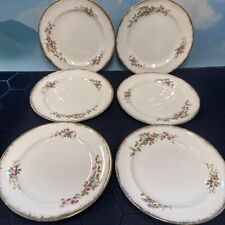 HEATHCOTE CHINA ENGLAND - STRATFORD DESIGN 6x SAUCERS (17.5cm)