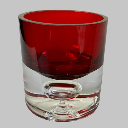 Red glass controlled bubble - red,