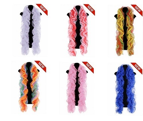 Organza non feather boa - feather, deluxe