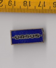Vintage enamel URSUS Tractor brooch pin badge