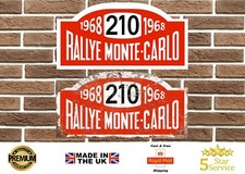 Rally Monte Carlo Plaque Plate