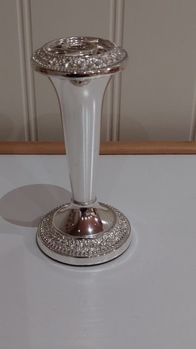 Vintage silver plated rose - silver-plated,