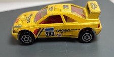 V 1:60 MAJORETTE PEUGEOT 405 T16 DAKAR RACING YELLOW