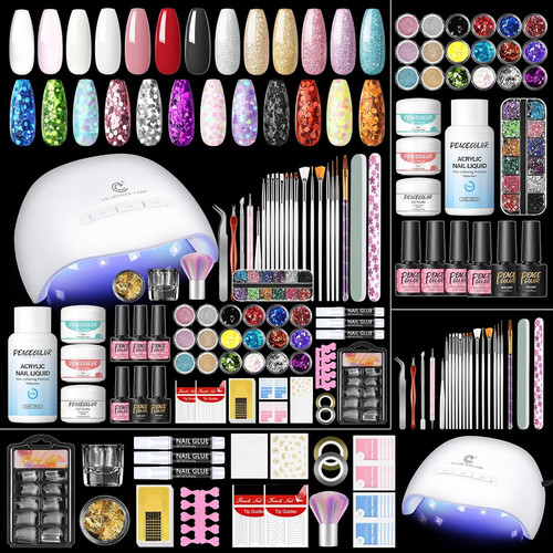 69pcs acrylic nail kit - 69pcs, with
