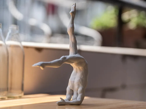 Yoga man sculpture figure - man,