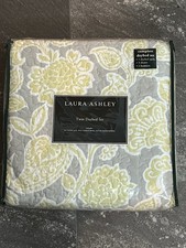 Laura Ashley Joy Twin Daybed Quilt Shams Bedskirt 5-piece Set Yellow New