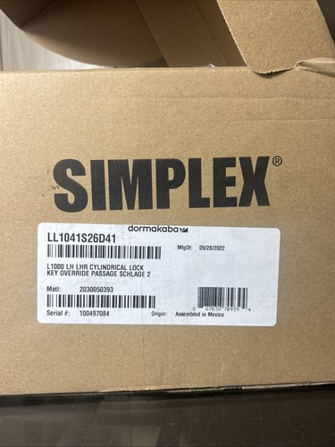 Dormakaba simplex l1000 - dormakaba,