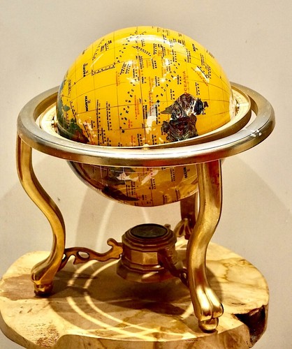 Vintage globe whit brass - vintage,