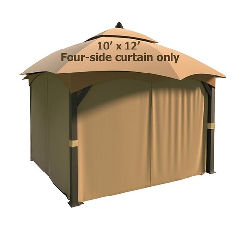 Gazebo privacy curtains x - curtains,