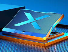 Gaming Laptop Cooling Pad 6 Fans Upto 18" Desk Home Travel Silent Noise NEW