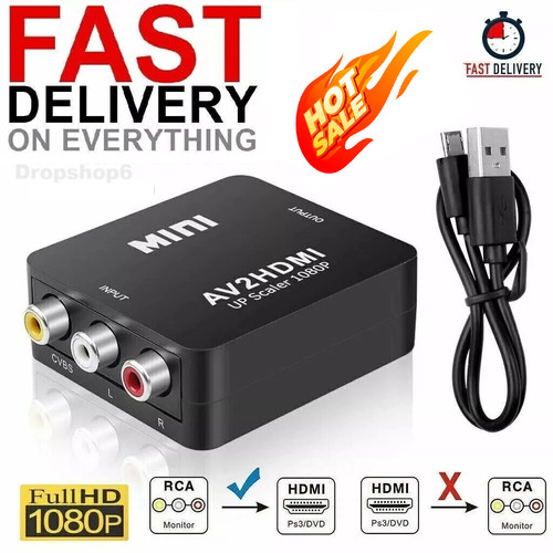 Hdmi 1080p rca - av,