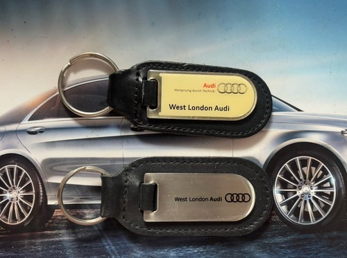 Two genuine audi keyrings - two,