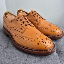 Trickers 'Bourton' Acorn Antique Brown Country Brogue Shoes Brown Commando UK 10