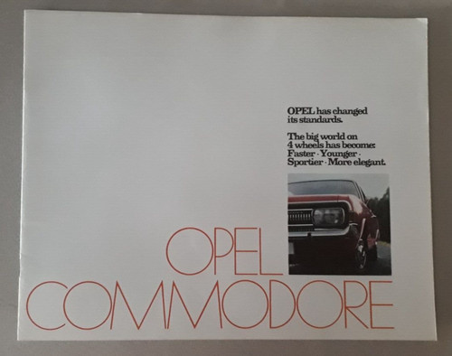 Opel commodore brochure 1968 - commodore,