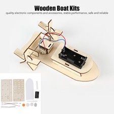 Model Boat Model Kits DIY Paddle Wooden Boat Science Building Set Craft For Kit