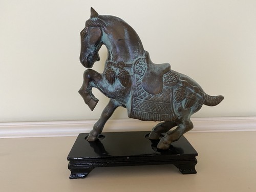 Vintage metal tang horse - metal, on