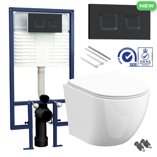 Rimless wall hung toilet pan - rimless,