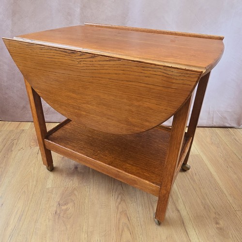 Vintage oak oval top - oak, leaf