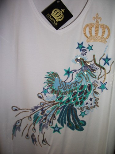 Pompoos peacock short sleeve