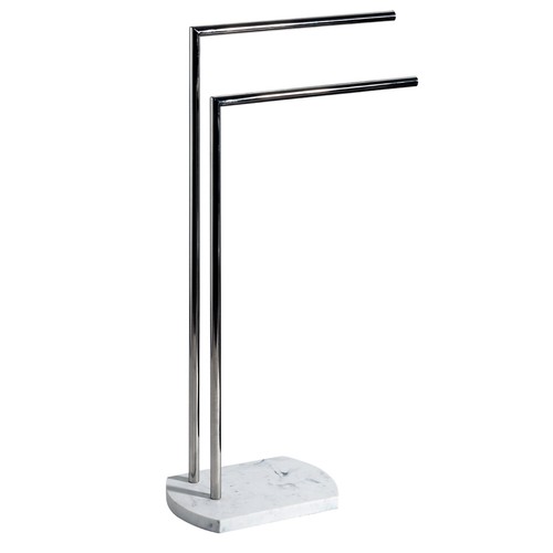 Freestanding chrome white - chrome,