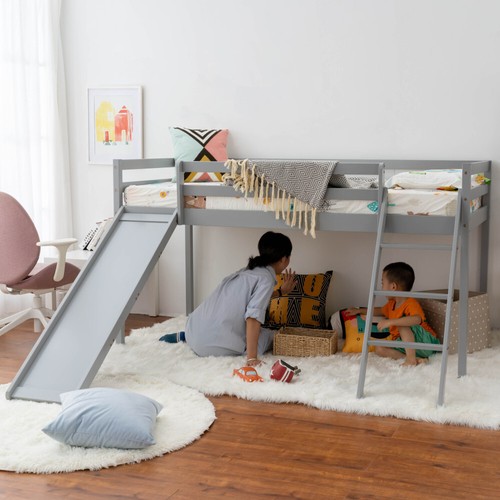 Mid sleeper bed with - bed, slide