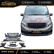 FOR MERCEDES VITO V CLASS FRONT BUMPER DRL LED W447 BODYKIT 2016-2022 PLASTIC UK