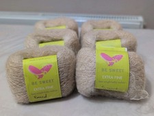 Be Sweet Extra Fine Lace Weight Baby Mohair Yarn - Sand - 25g/210m - pack of 6