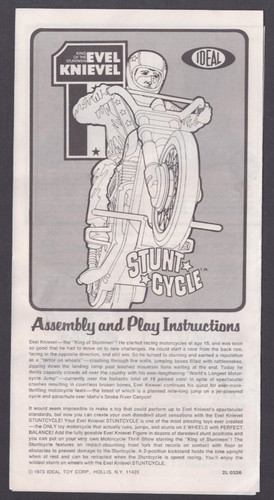 1973 ideal toy corp evel - ideal,