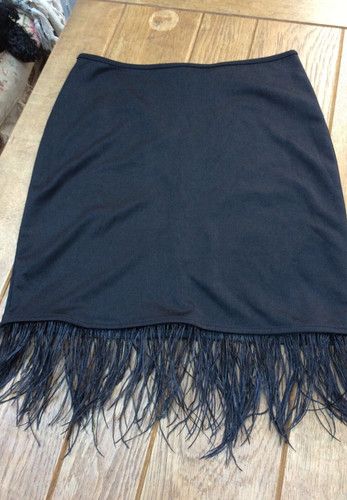 Aqua black knee length - aqua, skirt