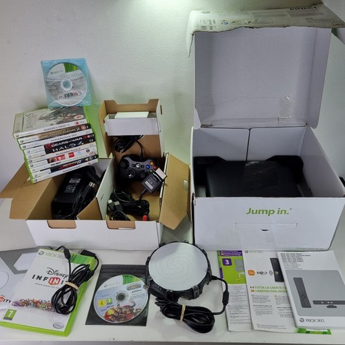 Xbox 360 slim console bundle - xbox,