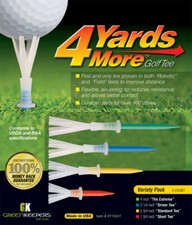 4 Yards More Golf Tees Mixed