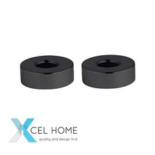 Black Round Shower Plates -