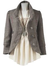 Joe browns Blazer Jacket Coat Sacred Spirit Brown Red Tweed Wool Cowl UK 8