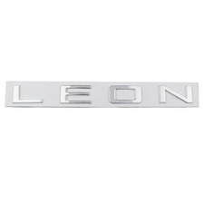 3D Chrome Silver LEON L E O N